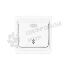 Выключатель проходной 1-кл. СП Валери 10А IP20 с индик. белый Universal В0125