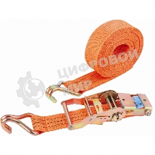 Ремень багажный с крюками Stels 0,05х6м, храповый механизм