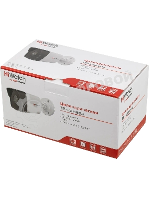 Камера HiWatch IP 2Мп уличная цилиндрическая, EXIR ИК 30м, 1/2.9 CMOS, 1920х1080@25к/с, объектив 2.8мм, угол 104, мех ИК-фильтр; 0.01Лк@F2.0, H.265/H.265+/H.264/H.264+/MJPEG ROI, коридорный режим, DWDR, 3D DNR, BLC, Smart ИК, обнаружение движения 2.0, IP67, -40...+60C, DC12В/PoE, 6.5Вт