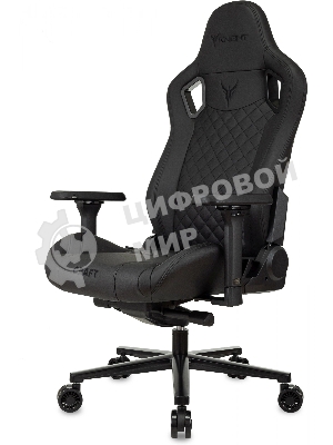 Кресло Knight Craft черный, экокожа, 120 кг, механизм качания