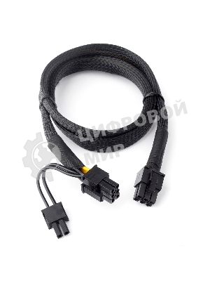 Кабель питания Cablexpert CC-PSU-86 PCI-Express 6-пин на 6+2 пин, 0.8 м