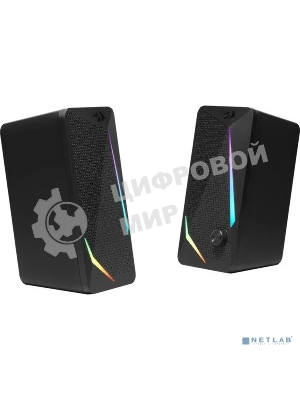 Акустическая система 2.0 Defender Waltz черный USB + 3.5 jack, RGb, 6 Вт.