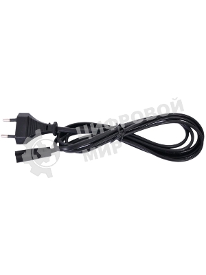 Кабель питания для ноутбуков, аудио/видео техники Gembird 1,8м, VDE, 2-pin, черный, пакет