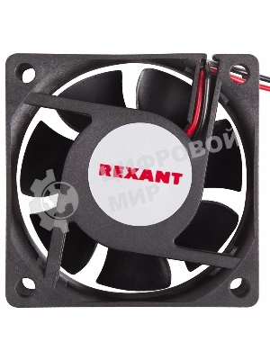Вентилятор для корпуса Rexant RX 6025MS 12VDC черный, 60 мм, 3500 об/мин, 25 дБ, 2 pin