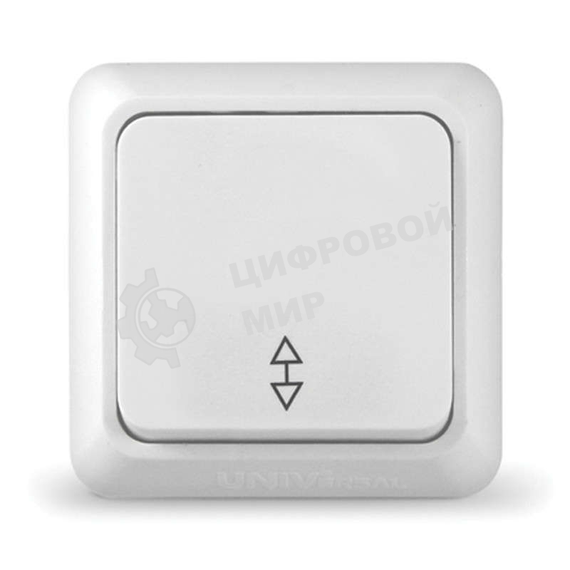 Выключатель проходной 1-кл. ОП Олимп 10А IP20 белый Universal О0025