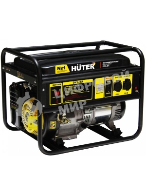 Электрогенератор бензиновый Huter DY6.5A, 5.5 кВт, 84 дБ, 73.3 кг