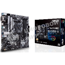 Материнская плата ASUS PRIME B550M-A/CSM, Socket AM4, B550, 2*DDR4, D-Sub+DVI+HDMI, SATA3 + RAID, Audio, Gb LAN, USB 3.1*8, USB 2.0*4, COM*1 header (w/o cable), mATX ; 90MB14I0-M0EAYC