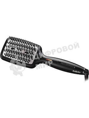 Расческа-выпрямитель BaByliss Smoothing Heated Brush HSB101E черный, 45 мм, 200 °C, 3 режима
