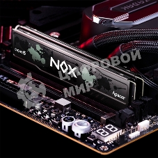 Оперативная память Apacer Nox, DDR5, 16GB (1x16 GB), 5600 MHz, CL40, DIMM, радиатор, серый, черный