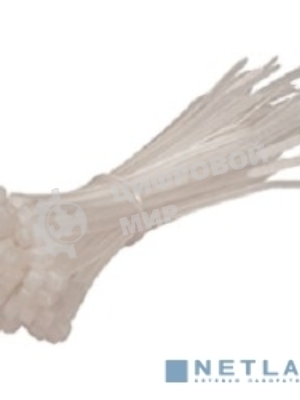 Стяжка нейлоновая Exegate EX253846RUS неоткрывающаяся CV-100W, 100 мм, упак. 100 шт белая