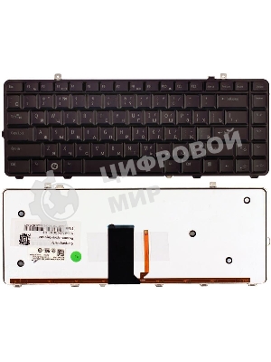 Клавиатура для ноутбука Dell Studio 15 1555 1557 1558 черная с подсветкой