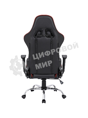 Кресло игровое Defender Azgard черный/Красный, полиуретан, 60 мм