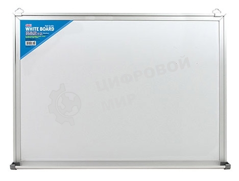 Демонстрационная доска Deli E7818 магнитно-маркерная лак 90x150см белый с аксессуарами