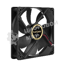 Вентилятор для корпуса ExeGate EX12025SM черный, 120 мм, 1500 об/мин, 24 дБ, Molex