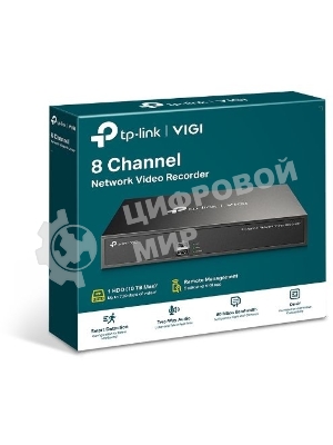 Сетевой видеорегистратор TP-Link VIGI NVR1008H 8 Channel Network Video Recorder