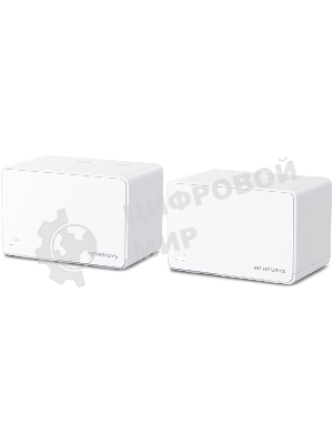 Домашняя Mesh Wi‑Fi система AX3000 Whole Home Mesh Wi-Fi 6 SystemSPEED: 574 Mbps at 2.4 GHz + 2402 Mbps at 5 GHzSPEC: Internal Antennas, 3× Gigabit Ports per Unit (WAN/LAN auto-sensing), 1024-QAM, OFDMA, HE160FEATURE: MERCUSYS APP, Router/AP Mode, One Unified Network, Seaml