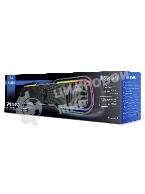 Акустическая система SVEN 450 2.0 (2x5W, Bluetooth, RGb-подсветка) черная