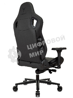 Кресло Knight Craft черный, экокожа, 120 кг, механизм качания