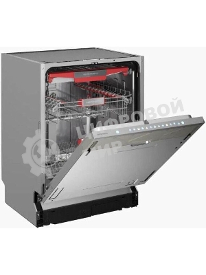Встраиваемая посудомоечная машина Kuppersberg, High-Tech, 60 см, 15 комплектов, 3 корзины, 7 программ, конденсационная сушка, автоматическое открывание двери, LED подсветка, сенсорное управление, инверторный мотор, энергоэффективность А+++