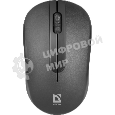 Мышь беспроводная Defender Hit MM-495 черный, 1600 dpi, радиоканал, USB, кнопки - 3