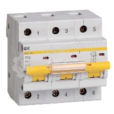 Авт. выкл. IEK MVA40-3-063-D ВА47-100 3Р 63А 10кА х-ка D IEK