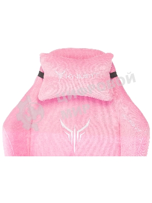 Кресло Knight N1 Fabric розовый, велюр, 120 кг, механизм качания