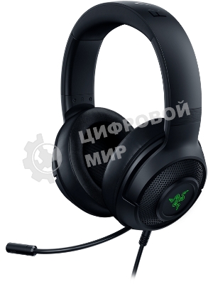 Гарнитура Razer Kraken V3 X (2022) чёрный, проводная, USB, подсветка