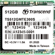 Накопитель SSD Transcend 300S TS512GMTE300S, 512Gb, PCIe 3.0 x4, M.2 2230, NVMe, R/W 2000/1100