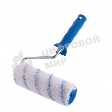Валик Сибртех Водные краски, 180 мм, ворс 12 мм, D - 48 мм, D ручки - 8 мм, полиэстер