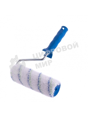 Валик Сибртех Водные краски, 180 мм, ворс 12 мм, D - 48 мм, D ручки - 8 мм, полиэстер