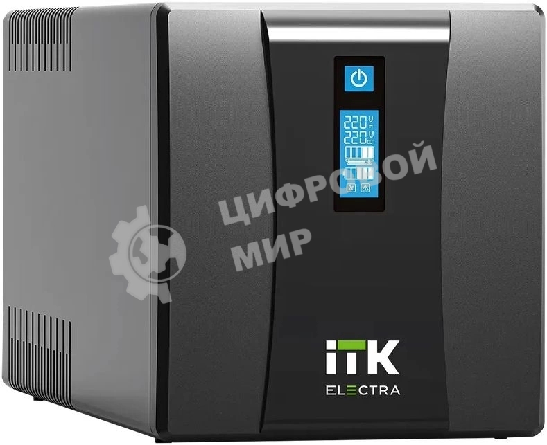 Источник бесперебойного питания Line-interactive 1,2кВА/720Вт, фаза 1/1, LCD дисплей, с АКБ 2х7AH, USB