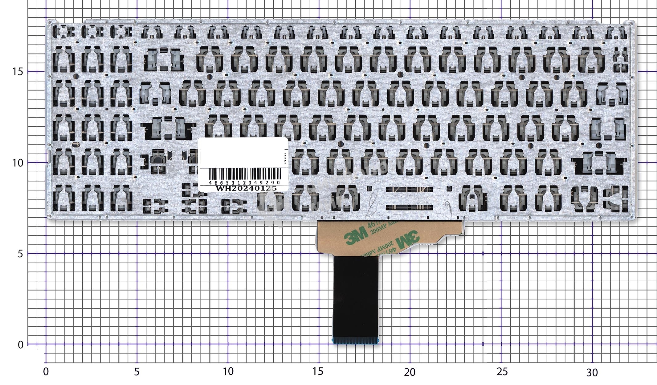 Клавиатура для ноутбука Asus X515/M515 черная