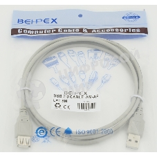 Кабель USB 2.0 Am-Af удлинитель 1.8м