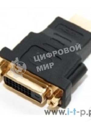 Переходник 5bites Переходник DH1807G DVI (24+1) F / HDMI M, зол.разъемы