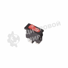 Выключатель клавишный Rexant 250V 6А (2с) ON-OFF красный Mini