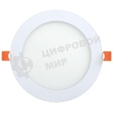 Светильник LED ДВО 1608 18Вт 6500К IP20 круг белый IEK LDVO0-1608-1-18-6500-K01