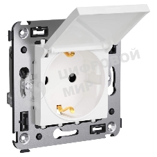 Розетка ДКС 4400013 3п 2P+E СП Avanti 