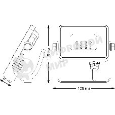 Прожектор светодиодный Gauss LED Qplus 10Вт IP65 6500К черный