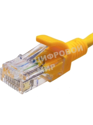 Патч-корд Suprlan 10-0164 UTP RJ-45 вил.-вилка RJ-45 cat.5e 3м желтый LSZH 24AWG