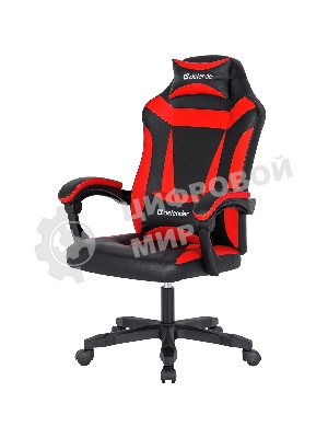 Кресло Defender Master черный, экокожа, 140 кг, механизм качания