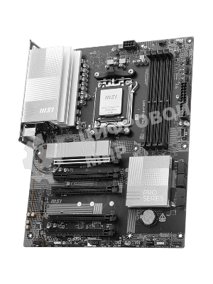 Материнская плата MSI PRO B840-P WIFI, Socket AM5, AMD B840, 4xDDR5, 4xSATA, 2xM.2, 1xPCI-E 4.0 x16, 1xPCI-E 3.0 x4, 3xPCI-E 3.0 x1, 1xHDMI, 1x 2.5Gb LAN, 4xUSB-A 2.0, 2xUSB-A 5Gbps, 1xUSB-C 5Gbps, 1xUSB-A 10Gbps, 1xUSB-C 10Gbps, 3x3.5 мм, 7.1, ATX