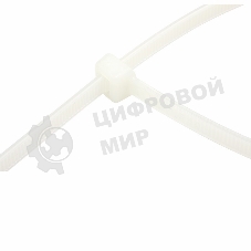 Хомут-стяжка кабельная нейлоновая Rexant 250 x7,6 мм, белая, упаковка 100 шт.