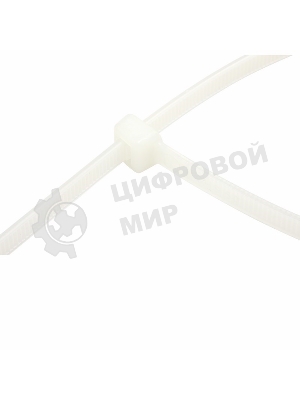 Хомут-стяжка кабельная нейлоновая Rexant 250 x7,6 мм, белая, упаковка 100 шт.