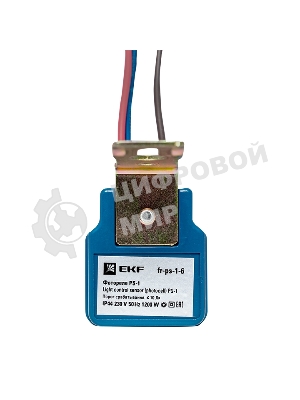 Фотореле EKF fr-ps-1-6 PS-1 6А 1200Вт IP44 EKF PROxima