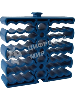 Кабельная гребенка на 24 кабеля, синяя