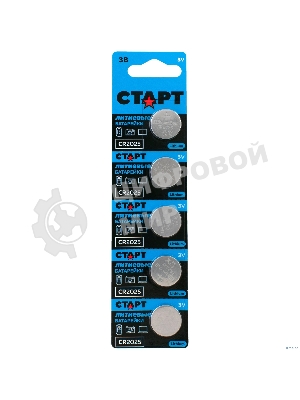 Батарейки СТАРТ CR2025 - BL5 100/2000 (5 шт)