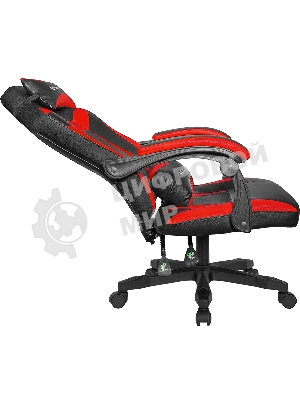 Кресло Defender Master черный, экокожа, 140 кг, механизм качания