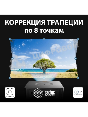 Проектор Cactus CS-M1.SG DLP 9600Lm (1920x1080) 200000:1 ресурс лампы:20000часов 1xUSB typeA 1xHDMI 1.9кг