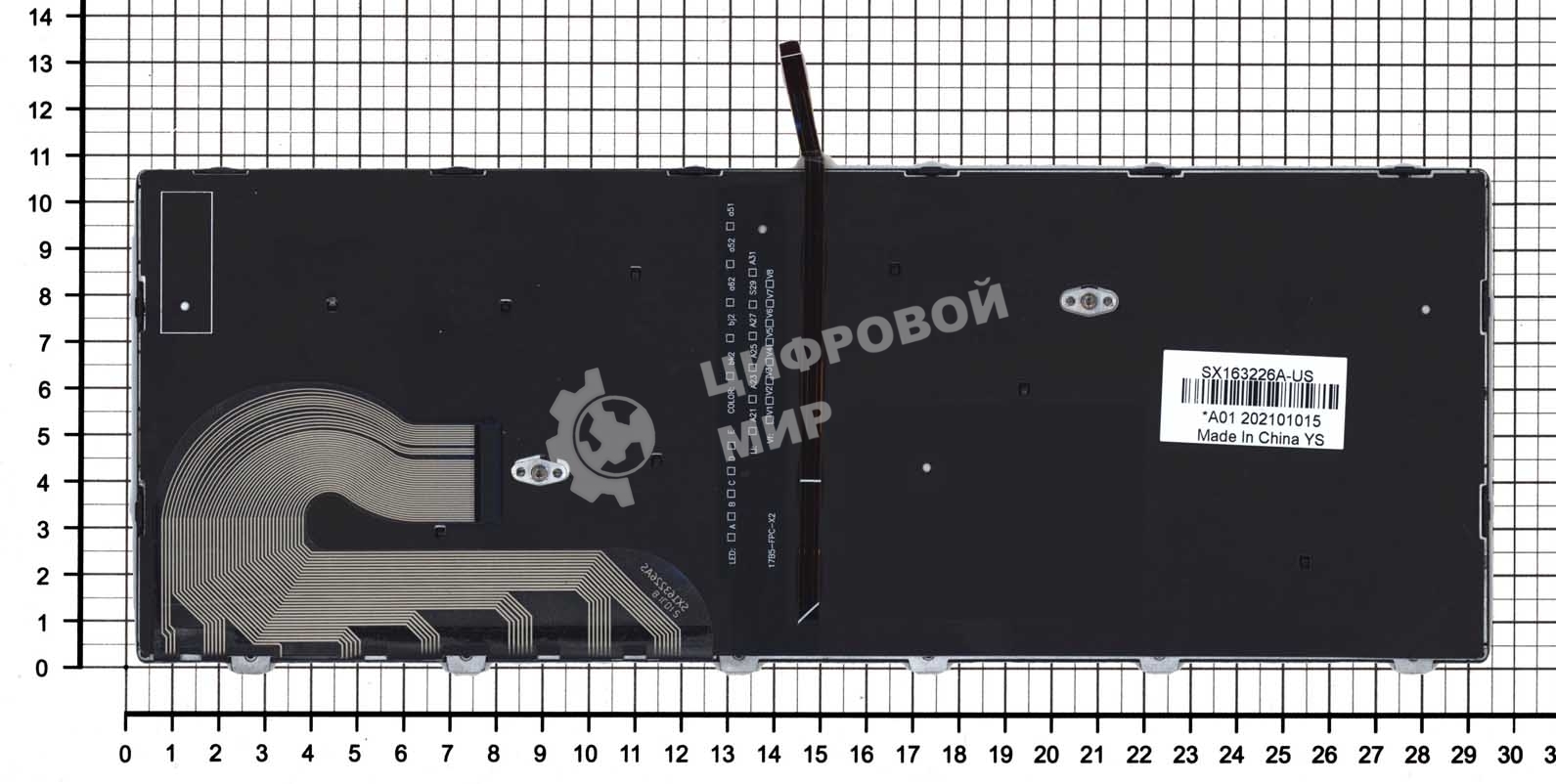 Клавиатура для ноутбука HP Elitebook 840 G5 черная с серебристой рамкой и подсветкой