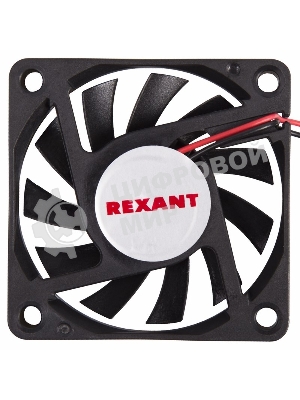 Вентилятор для корпуса Rexant RX 6010MS 12VDC черный, 60 мм, 4000 об/мин, 32 дБ, 2 pin